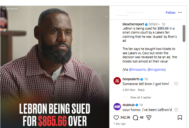 LeBron Being Sued LeBron Being Sued