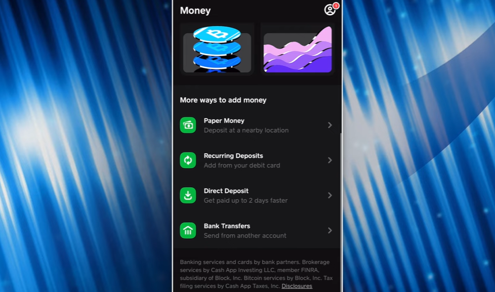 Cash App Settlement Payment Method