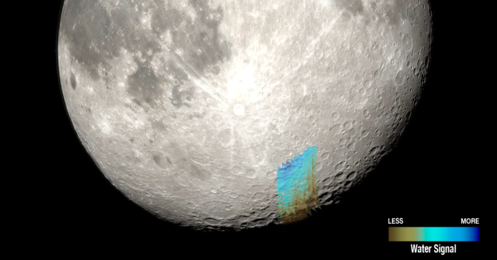 NASA Confirms Discovery of Water Ice Deposits Near Lunar South Pole