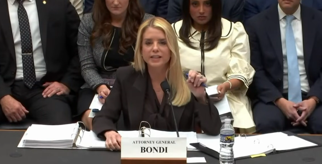 Pam Bondi Epstein Files Hearing Sparks Bipartisan Fury and Surveillance Concerns