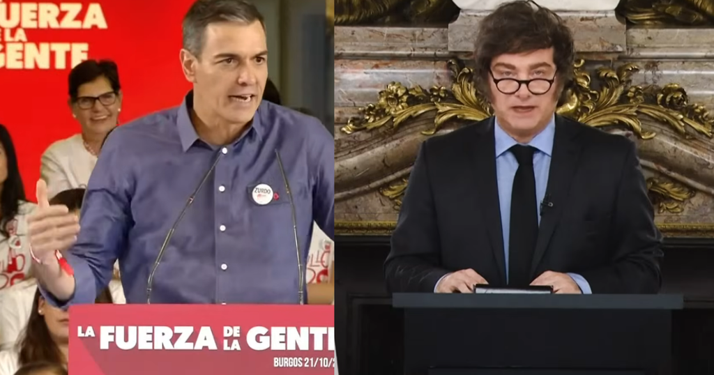 Milei llama “dictador impresentable” a Pedro Sánchez en pleno Casino de Madrid Milei llama “dictador impresentable” a Pedro Sánchez en pleno Casino de Madrid